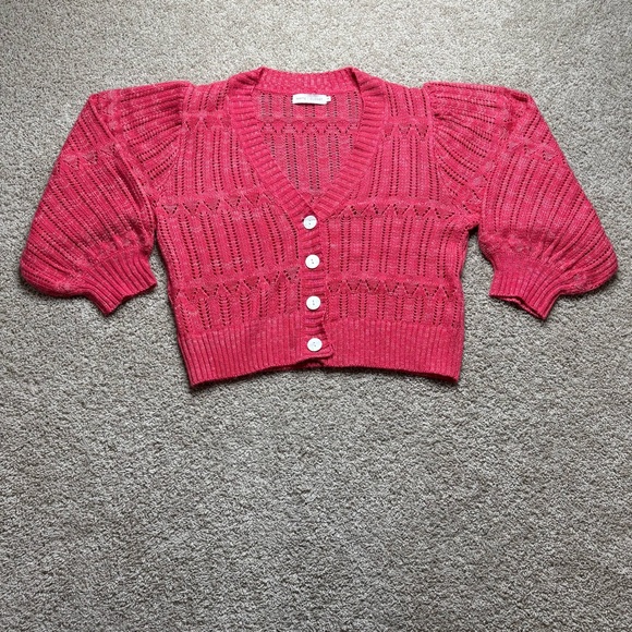 White Closet Sweaters - White Closet Button Up Cardigan